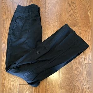 Black two in one cotton pants size 6